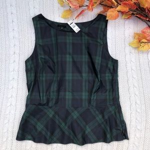 Plaid Talbots Formal Tank Top